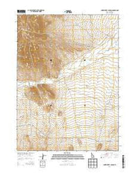 Chokecherry Canyon Idaho Current topographic map, 1:24000 scale, 7.5 X 7.5 Minute, Year 2013