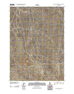 Christmas Mountain Idaho Historical topographic map, 1:24000 scale, 7.5 X 7.5 Minute, Year 2010