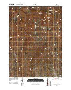 Cinnabar Mountain Idaho Historical topographic map, 1:24000 scale, 7.5 X 7.5 Minute, Year 2010