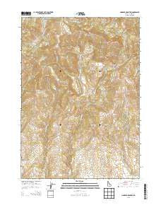 Cinnabar Mountain Idaho Current topographic map, 1:24000 scale, 7.5 X 7.5 Minute, Year 2013