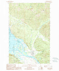 Clark Fork Idaho Historical topographic map, 1:24000 scale, 7.5 X 7.5 Minute, Year 1989