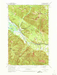 Clark Fork Idaho Historical topographic map, 1:62500 scale, 15 X 15 Minute, Year 1951