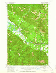 Clark Fork Idaho Historical topographic map, 1:62500 scale, 15 X 15 Minute, Year 1951