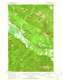 Clark Fork Idaho Historical topographic map, 1:62500 scale, 15 X 15 Minute, Year 1951