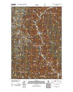 Clarke Mountain Idaho Historical topographic map, 1:24000 scale, 7.5 X 7.5 Minute, Year 2011