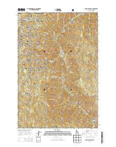 Clarke Mountain Idaho Current topographic map, 1:24000 scale, 7.5 X 7.5 Minute, Year 2013