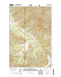 Clarkia Idaho Current topographic map, 1:24000 scale, 7.5 X 7.5 Minute, Year 2013