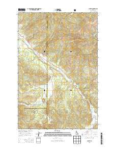Clarkia Idaho Current topographic map, 1:24000 scale, 7.5 X 7.5 Minute, Year 2013