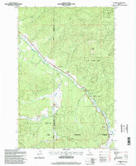 Clarkia Idaho Historical topographic map, 1:24000 scale, 7.5 X 7.5 Minute, Year 1995