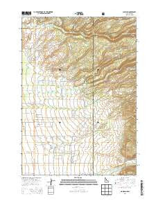 Clawson Idaho Current topographic map, 1:24000 scale, 7.5 X 7.5 Minute, Year 2013