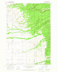 Clawson Idaho Historical topographic map, 1:24000 scale, 7.5 X 7.5 Minute, Year 1965