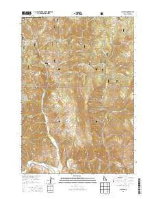 Clayton Idaho Current topographic map, 1:24000 scale, 7.5 X 7.5 Minute, Year 2013