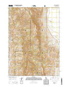 Clifton Idaho Current topographic map, 1:24000 scale, 7.5 X 7.5 Minute, Year 2013