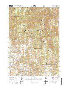 Clifton Creek Idaho Current topographic map, 1:24000 scale, 7.5 X 7.5 Minute, Year 2013