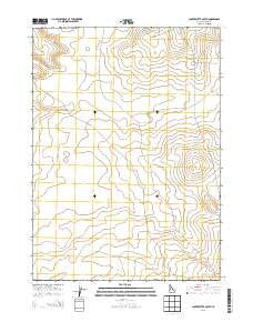 Clover Butte South Idaho Current topographic map, 1:24000 scale, 7.5 X 7.5 Minute, Year 2013