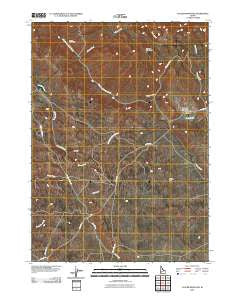Clover Mountain Idaho Historical topographic map, 1:24000 scale, 7.5 X 7.5 Minute, Year 2010
