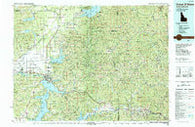 Coeur D'Alene Idaho Historical topographic map, 1:100000 scale, 30 X 60 Minute, Year 1987