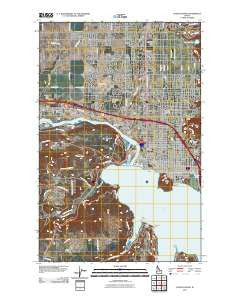 Coeur D'Alene Idaho Historical topographic map, 1:24000 scale, 7.5 X 7.5 Minute, Year 2011