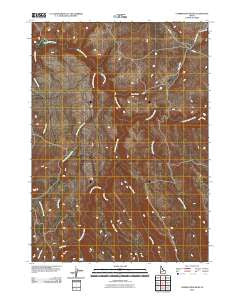 Combination Ridge Idaho Historical topographic map, 1:24000 scale, 7.5 X 7.5 Minute, Year 2010