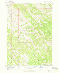 Commissary Ridge Idaho Historical topographic map, 1:24000 scale, 7.5 X 7.5 Minute, Year 1966