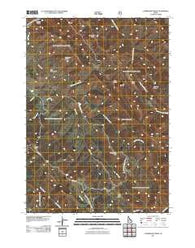 Commissary Ridge Idaho Historical topographic map, 1:24000 scale, 7.5 X 7.5 Minute, Year 2011