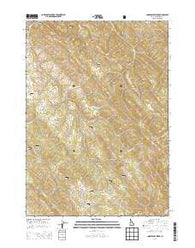 Commissary Ridge Idaho Current topographic map, 1:24000 scale, 7.5 X 7.5 Minute, Year 2013