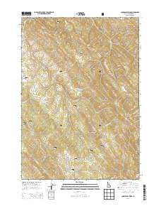 Commissary Ridge Idaho Current topographic map, 1:24000 scale, 7.5 X 7.5 Minute, Year 2013