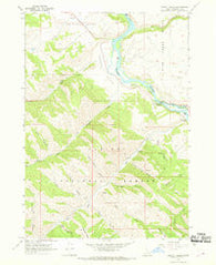Conant Valley Idaho Historical topographic map, 1:24000 scale, 7.5 X 7.5 Minute, Year 1966