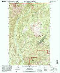 Continental Mountain Idaho Historical topographic map, 1:24000 scale, 7.5 X 7.5 Minute, Year 1996