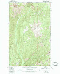 Continental Mtn Idaho Historical topographic map, 1:24000 scale, 7.5 X 7.5 Minute, Year 1968