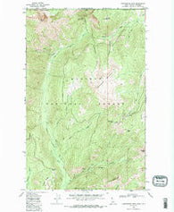 Continental Mtn Idaho Historical topographic map, 1:24000 scale, 7.5 X 7.5 Minute, Year 1968