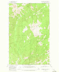 Continental Mtn Idaho Historical topographic map, 1:24000 scale, 7.5 X 7.5 Minute, Year 1968
