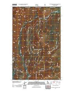 Continental Mountain Idaho Historical topographic map, 1:24000 scale, 7.5 X 7.5 Minute, Year 2011