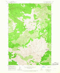 Cook Mountain Idaho Historical topographic map, 1:24000 scale, 7.5 X 7.5 Minute, Year 1965