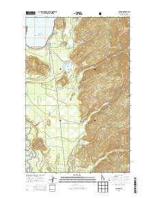 Coolin Idaho Current topographic map, 1:24000 scale, 7.5 X 7.5 Minute, Year 2013
