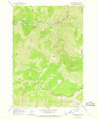 Coolwater Mtn Idaho Historical topographic map, 1:24000 scale, 7.5 X 7.5 Minute, Year 1966