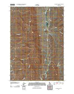 Coonrod Gulch Idaho Historical topographic map, 1:24000 scale, 7.5 X 7.5 Minute, Year 2010