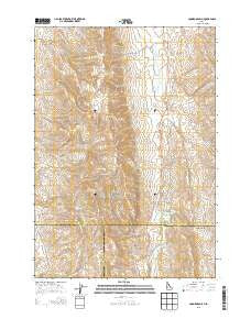 Coonrod Gulch Idaho Current topographic map, 1:24000 scale, 7.5 X 7.5 Minute, Year 2013