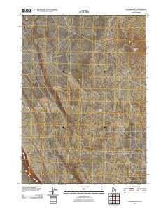 Coonskin Butte Idaho Historical topographic map, 1:24000 scale, 7.5 X 7.5 Minute, Year 2010