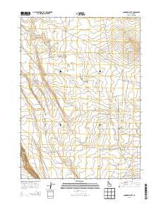 Coonskin Butte Idaho Current topographic map, 1:24000 scale, 7.5 X 7.5 Minute, Year 2013