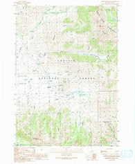 Copper Basin Knob Idaho Historical topographic map, 1:24000 scale, 7.5 X 7.5 Minute, Year 1991