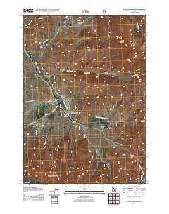 Copper Basin Knob Idaho Historical topographic map, 1:24000 scale, 7.5 X 7.5 Minute, Year 2011