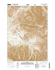 Copper Basin Knob Idaho Current topographic map, 1:24000 scale, 7.5 X 7.5 Minute, Year 2013