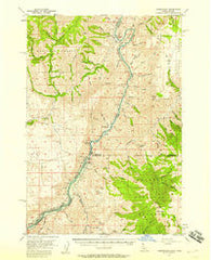 Copperfield Oregon Historical topographic map, 1:62500 scale, 15 X 15 Minute, Year 1957