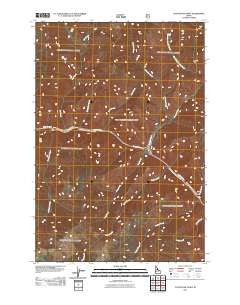 Cottontail Point Idaho Historical topographic map, 1:24000 scale, 7.5 X 7.5 Minute, Year 2011