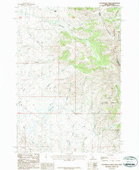 Cottonwood Creek Idaho Historical topographic map, 1:24000 scale, 7.5 X 7.5 Minute, Year 1987