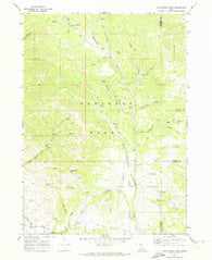 Cottonwood Peak Idaho Historical topographic map, 1:24000 scale, 7.5 X 7.5 Minute, Year 1969