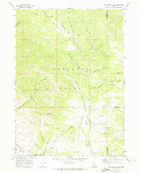 Cottonwood Peak Idaho Historical topographic map, 1:24000 scale, 7.5 X 7.5 Minute, Year 1969