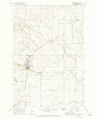 Cottonwood Idaho Historical topographic map, 1:24000 scale, 7.5 X 7.5 Minute, Year 1967