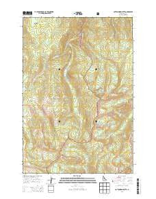 Cottonwood Butte Idaho Current topographic map, 1:24000 scale, 7.5 X 7.5 Minute, Year 2013